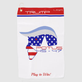 TRUMP POTUS 45-47 Golf Handtuch