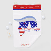 TRUMP POTUS 45-47 Golf Towel Golfhandtuch (Insitu)