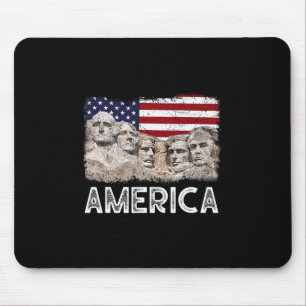 Trump Präsident 45. Rushmore Berg Amerikanische Fl Mousepad