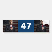 Trump-Präsident 47 Autoaufkleber (Vorne)
