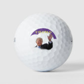 Trump-Präsident Portrait 🇺 🇸 😁 Golfball (Vorderseite)