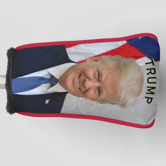 Trump-Präsident Portrait 🇺 🇸 lächelnd 😁 Golf Headcover (Vorderseite)