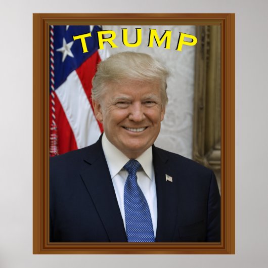 Trump-Präsident Portrait 🇺 🇸 lächelnd 😁 Poster (Vorne)