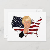 Trump-Präsident Uncle Sam Usa America Flag Postkarte (Vorne/Hinten)