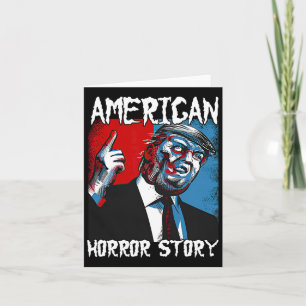 Trump-Präsident Usa Flag Halloween Horror Story Co Karte