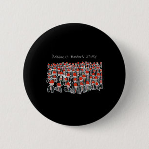 Trump Präsident USA-Flagge Halloween-Horror-Geschi Button