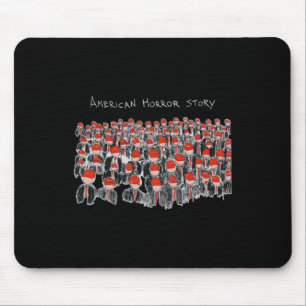 Trump Präsident USA-Flagge Halloween Horrorgeschic Mousepad