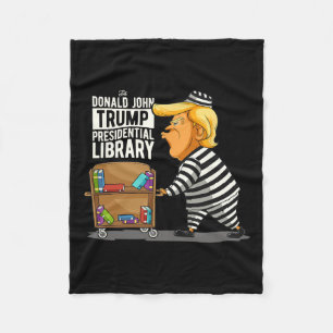 Trump Präsidentenbibliothek Funny Anti Trump Fleecedecke