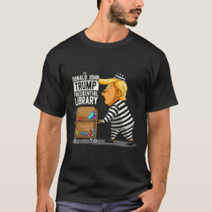 Trump Präsidentenbibliothek Funny Anti Trump T-Shirt