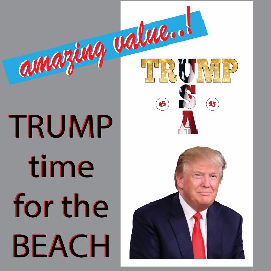 Trump-Präsidentenportrait Strandtuch