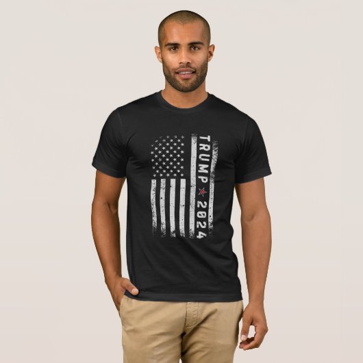 Trump Präsidentschaftswahl 2024 T-Shirt (Vorne ganz)