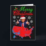 Trump Präsidentschaftswahl Ergebnisse Karte Funny<br><div class="desc">Trump Präsidentschaftswahl Ergebnisse Karte Lustige Weihnachten</div>