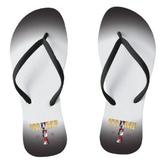Trump Presidential 💪 Gold USA Badesandalen