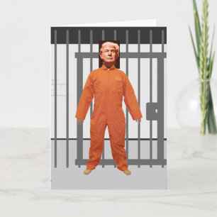 Trump Prisoner Grußkarte Dankeskarte