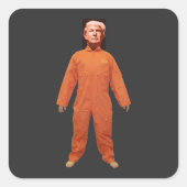 Trump Prisoner Magnet Quadratischer Aufkleber (Vorderseite)