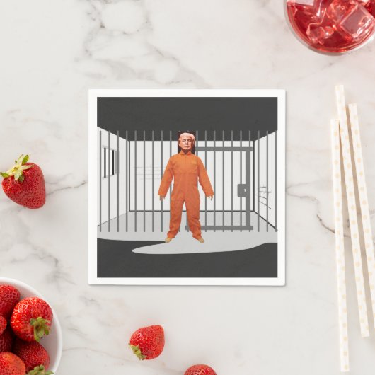 Trump Prisoner Paper Napkin Serviette (Beispiel)