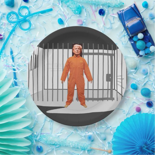 Trump Prisoner Paper Plate Pappteller (Party)