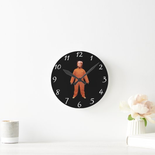 Trump Prisoner Wall Clock Runde Wanduhr (Zuhause)