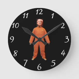 Trump Prisoner Wall Clock Runde Wanduhr
