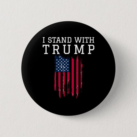 Trump Pro Trump-Unterstützer Button (Vorderseite)