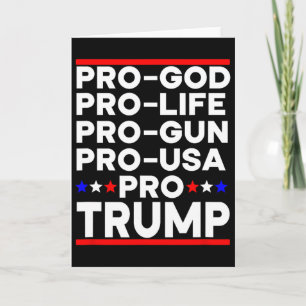 Trump Pro Waffe Pro Leben Pro Gott Pro USA Republi Karte