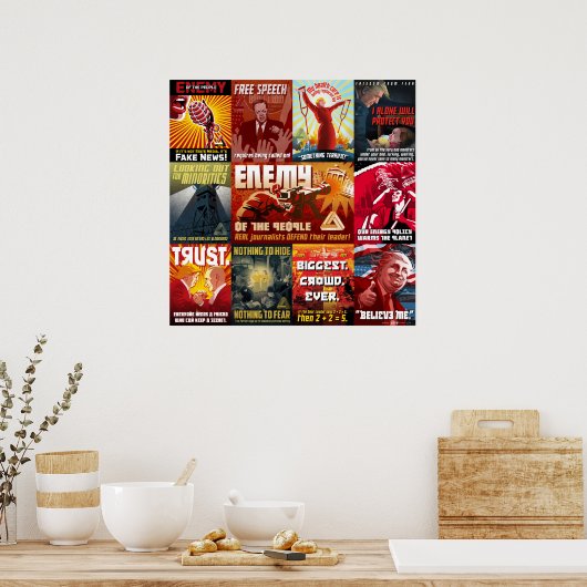 Trump Propaganda Poster, 11:1 Poster (Küche)