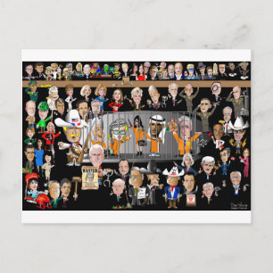 Trump Pros und Cons Postkarte