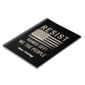 Trump Protest-Shirt - Anti-Politisches Hemd Notizblock (Linke Seite)