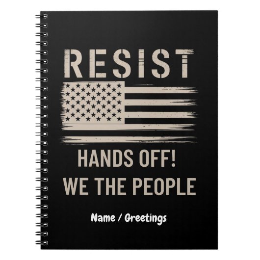 Trump Protest-Shirt - Anti-Politisches Hemd Notizblock (Vorderseite)