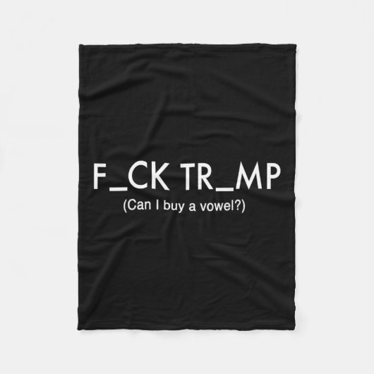 Trump Protest T Shirt Fleecedecke (Vorderseite)