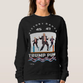 Trump Pump Victory Dance Black T - Shirt (Vorderseite)