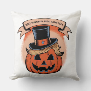 Trump Pumpkin Throw Kissen: Ein festes neues Model Kissen