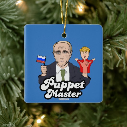 Trump Puppet Master - Wladimir Putin Keramikornament (Baum)