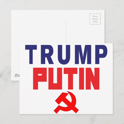 Trump / PUTIN Postkarte (Vorne/Hinten)