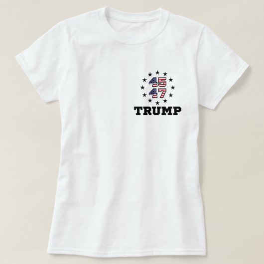 Trump QR Code, 45/47 Trump YMCA Dance QR Code T-Shirt (Design vorne)