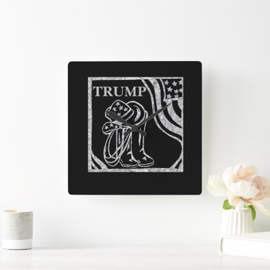 TRUMP QUADRATISCHE WANDUHR (Zuhause)