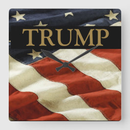 TRUMP QUADRATISCHE WANDUHR