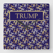 TRUMP QUADRATISCHE WANDUHR (Vorderseite)