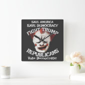 Trump Quadratische Wanduhr (Zuhause)