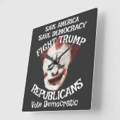 Trump Quadratische Wanduhr (Winkel)