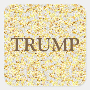TRUMP QUADRATISCHER AUFKLEBER