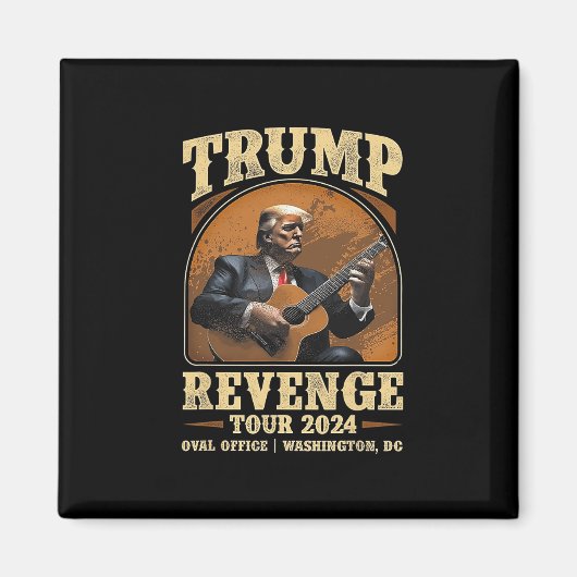 Trump-Rache Tour 2024 Magnet (Vorne)