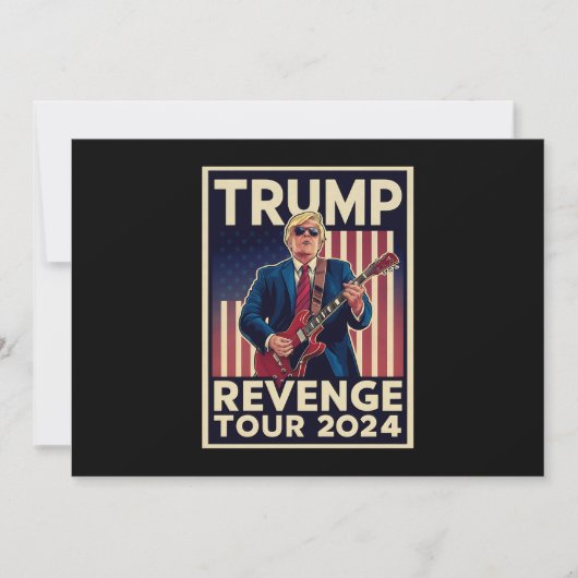 Trump-Rache Tour 2024 - Politische Wahl 2024 Einladung (Vorderseite)