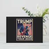 Trump-Rache Tour 2024 - Politische Wahl 2024 Einladung (Stehend Vorderseite)