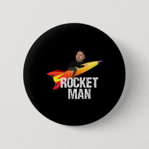 Trump Raketenmann Kim Jong Un Nordkorea Lustig  Button