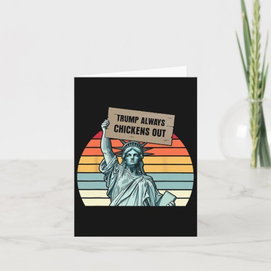Trump raus karte (Vorderseite)