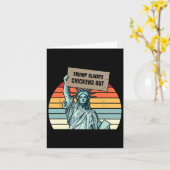 Trump raus karte (Gelbe Blume)