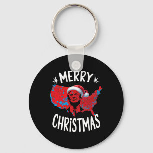 Trump Red Election Map frohe Weihnachten Trump Win Schlüsselanhänger