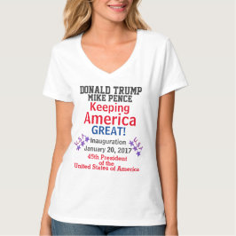 Trump Red White Blue EDIT NAMES DATE T-Shirt