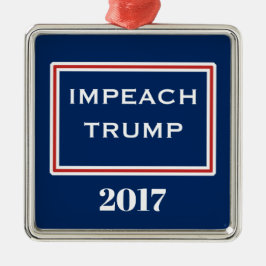 Trump Red White Blue Template implizieren Silbernes Ornament